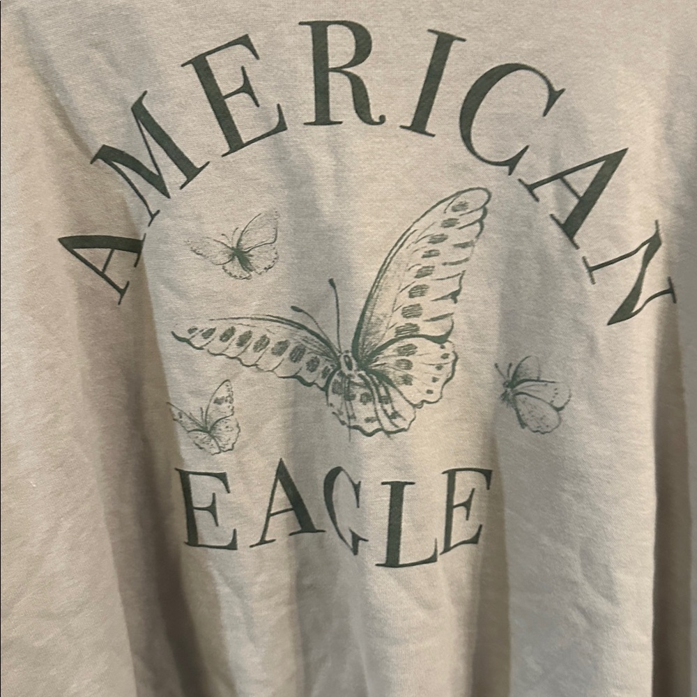 American Eagle Light greenish Gray sweatshirt in size L - Picture 3 of 5